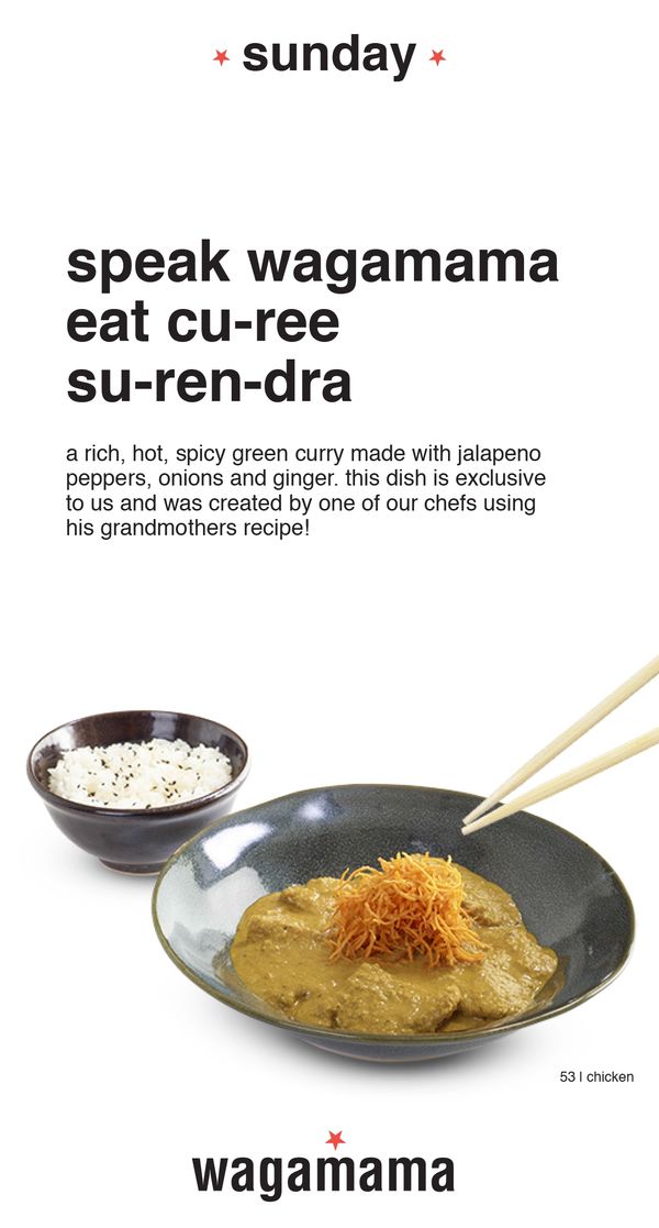 wagamama restaurant campaign