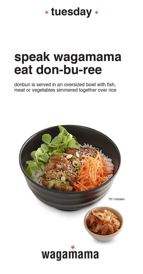 wagamama restaurant campaign