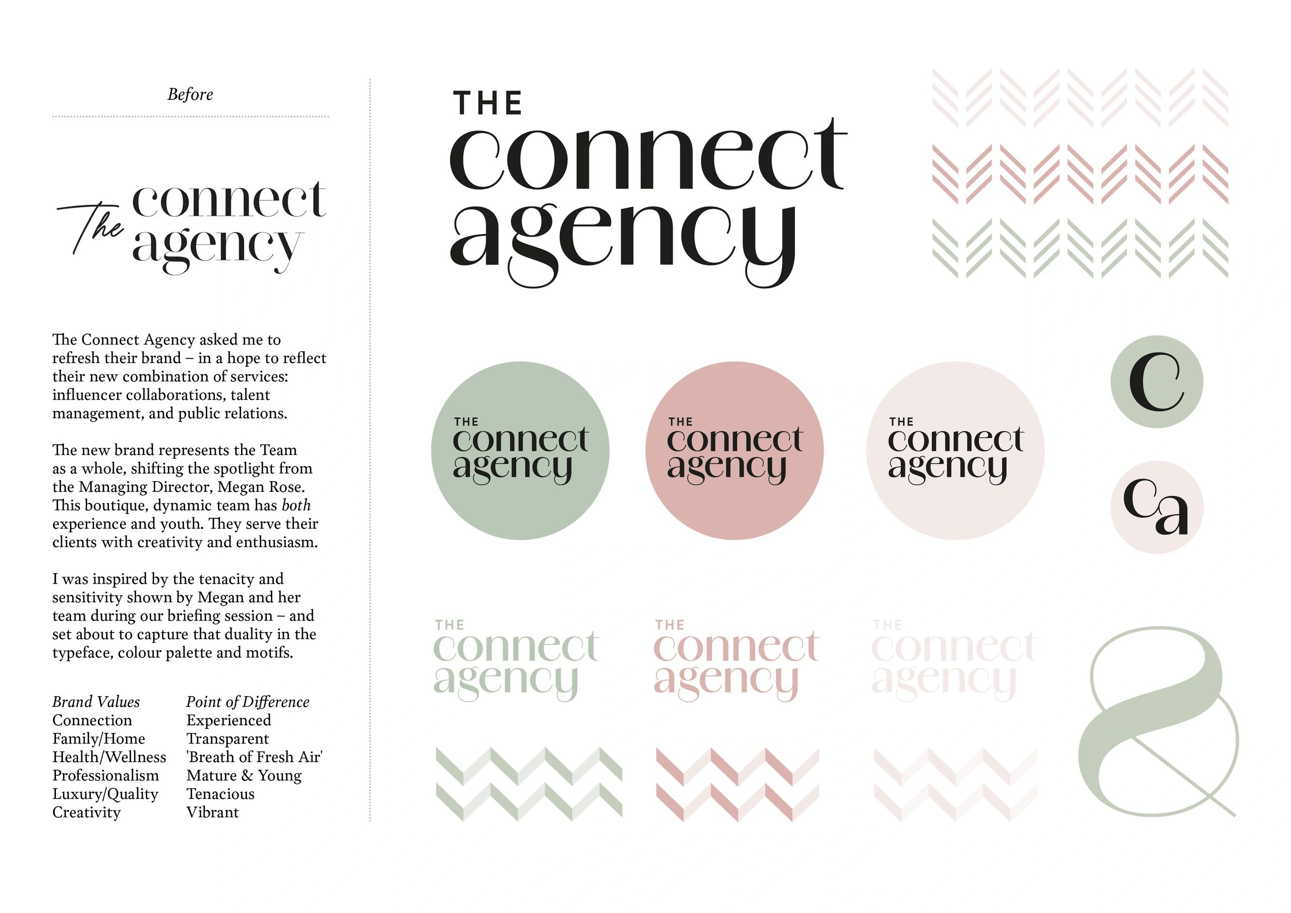 The Connect Agency Re-Brand - logos and icons.