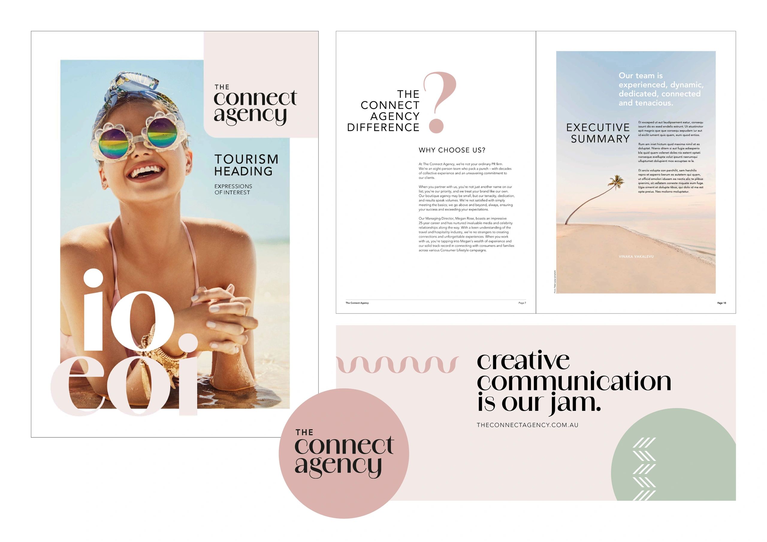 The Connect Agency Proposal template and social media assets.