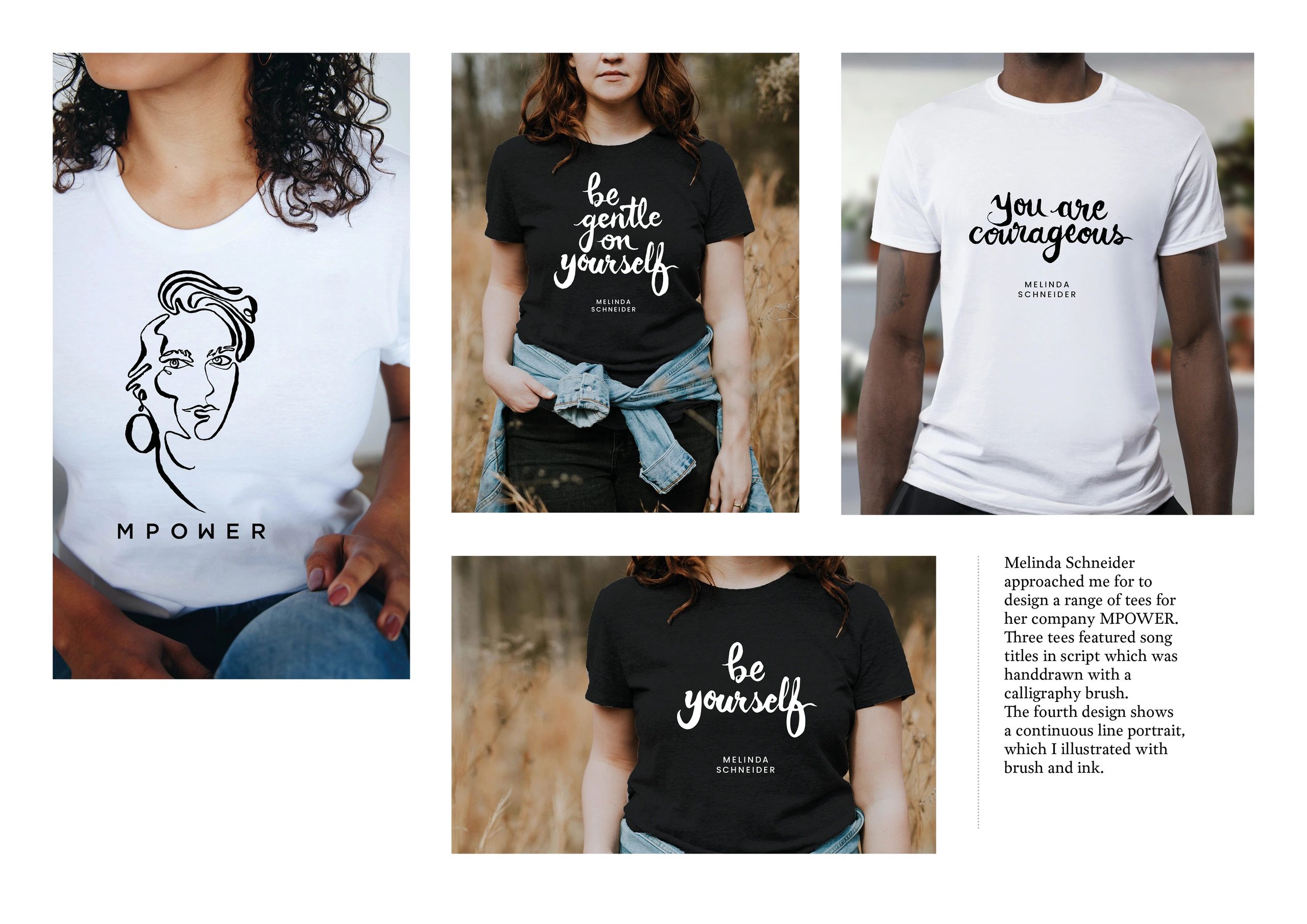 Melinda Schneider | MPOWER tee designs