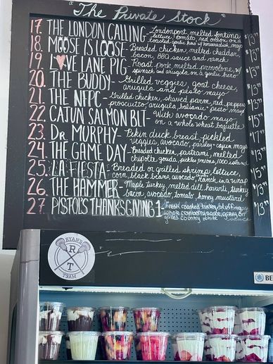 One of the tasty sandwich boards at Ammirati's of Love Lane.