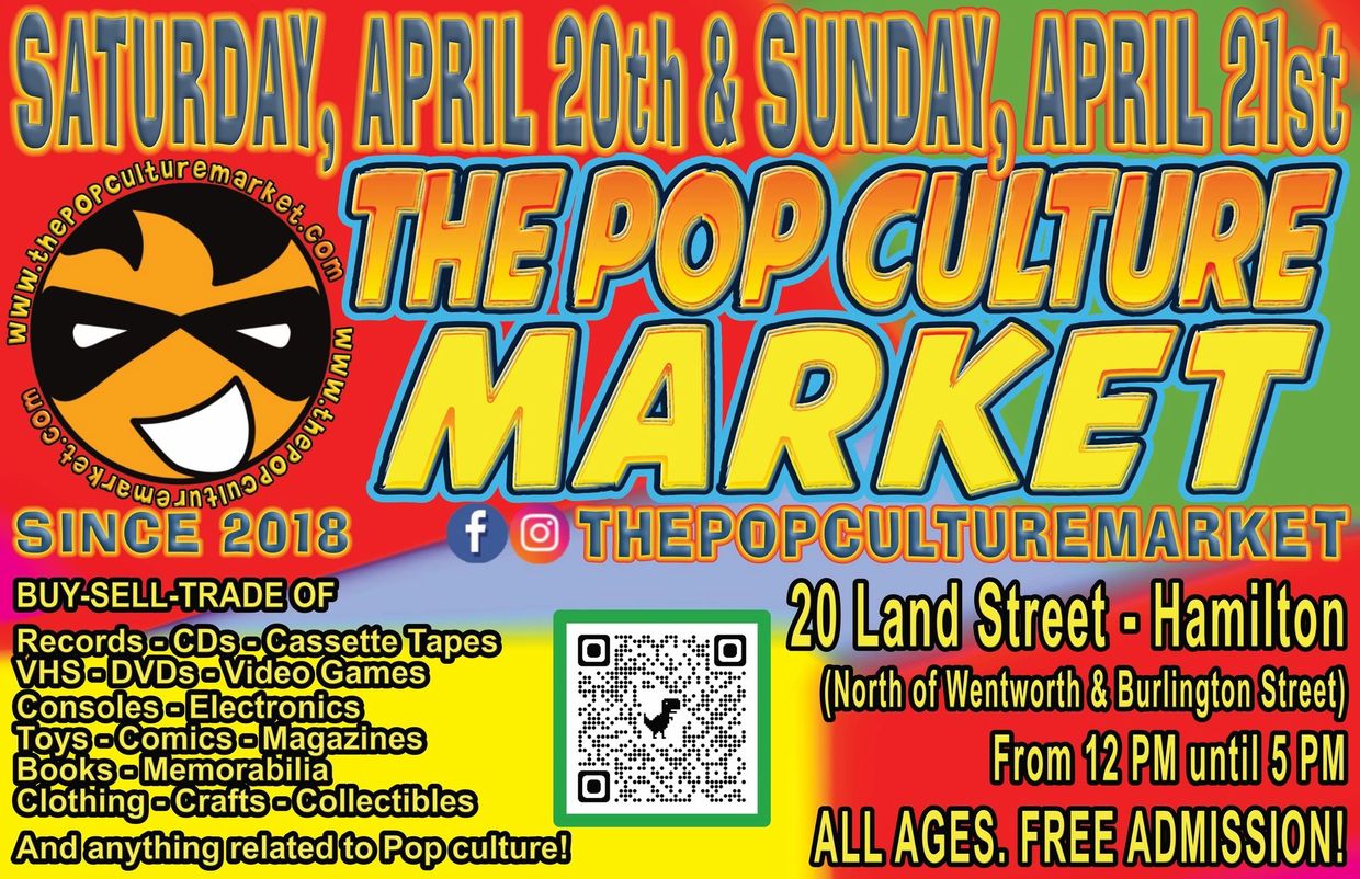 Saturday, April 20th & Sunday, April 21st
From 12 PM until 5 PM
#thepopculturemarket #hamont