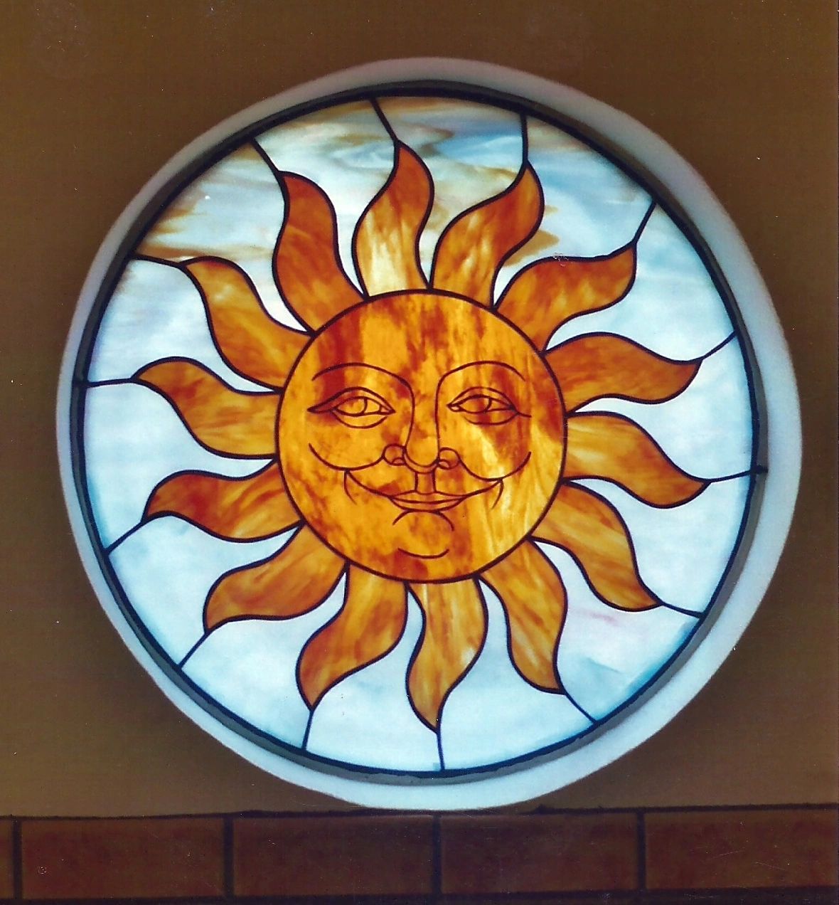 stained glass sun