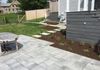 Kodiak Walkway with Sod Joints and Perennial Bed Installation 