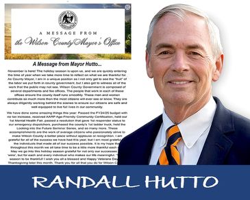 UPDATES FROM WILSON CO. MAYOR HUTTO