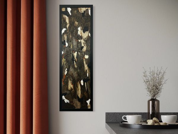 Original abstract art, earth tones, raw texture, luxury interiors. Hannah Chestnuttart.