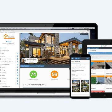 Spectora inspection software used for the property inspection report.
