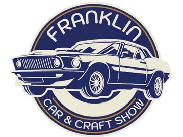 Logo of Franklin Car & Craft Show with classic car illustration.