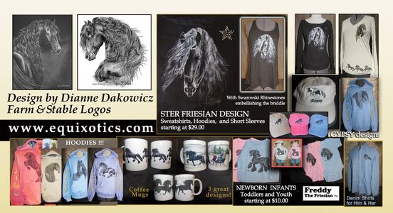 Friesian art and gifts, coffee mug with Friesians