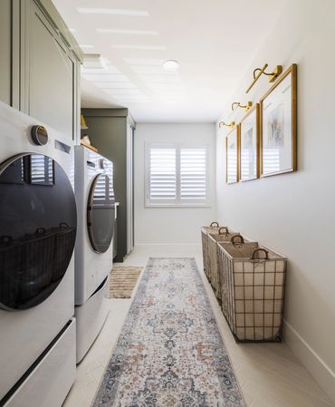 Elevated laundry room