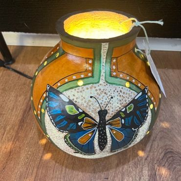Painted gourd light