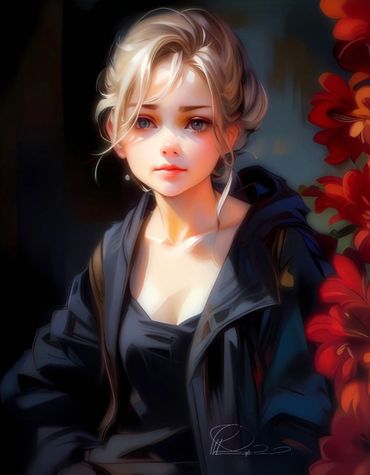 Keeping to light in the shadows with love. Digitally illustrated.