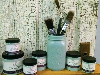Tattered & Worn Terra Bella Paint and cling-on brushes