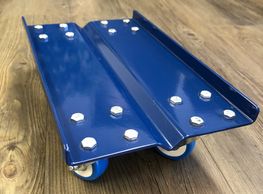 blue snowmobile ski dolly calgary alberta canada