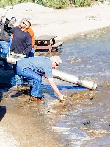 Members Planting Trophy Trout in Shaver Lake