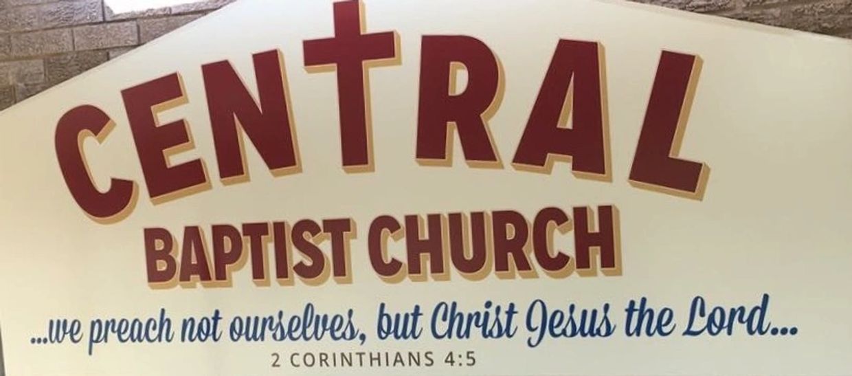 Central Baptist Church Sign
