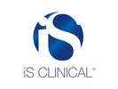 Logo of iS Clinical with stylized blue circle and text.