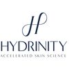 Hydrinity logo with elegant typography emphasizing skincare science.