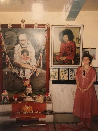 At a Sai Baba healing temple in India where a miraculous manifestation of sacred healing ash occurs