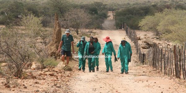Omiti Biochar team in Namibia. © Omiti Biochar