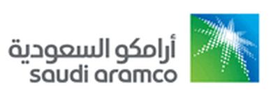 Logo of Saudi Aramco company.