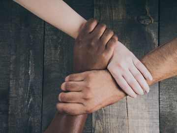 holding hands, teamwork