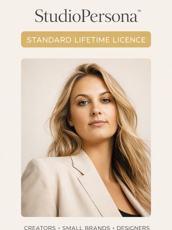 Portrait of a confident woman for StudioPersona license.