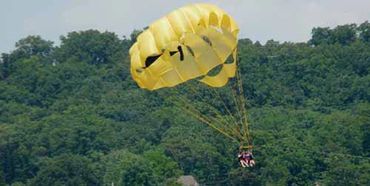 A parasail in the air