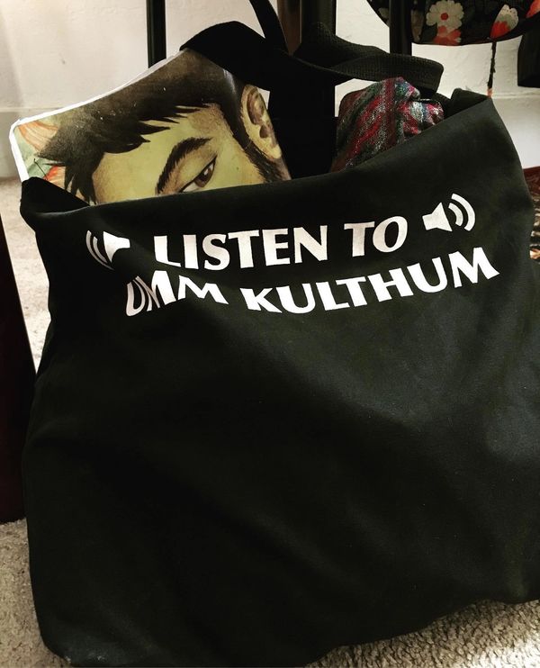 Our 'Listen to Umm Kulthuum' tote