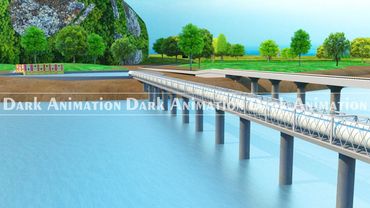 nature animation, 3d animation, simulation, water animation, ganga patna, ganga bihar