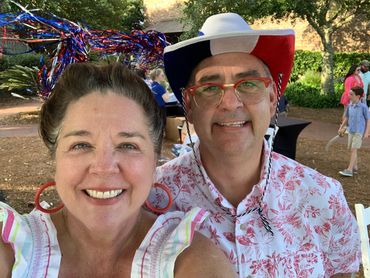 husband and wife celebrating the 4th of july