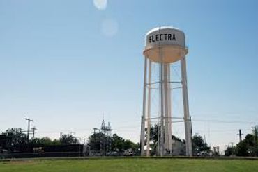 Water tower of Electa , a small town west of Wichita Falls coffee shops. CTWC where is good espress
