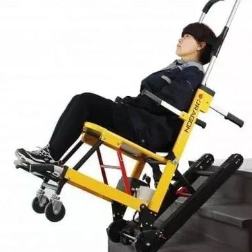 Provide the safe transport of patients up and down stairs.