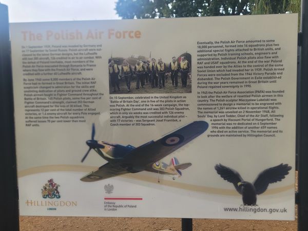 Polish air force war memorial london england ww2