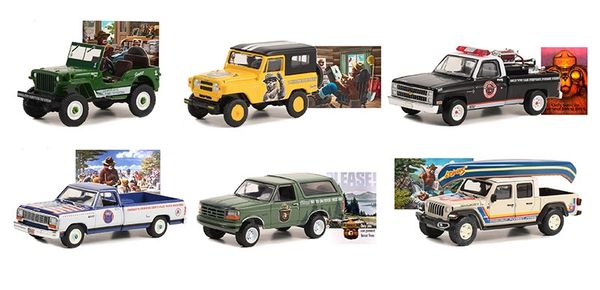 Greenlight (#38040-CASE) 1/64 Scale
New Item
Smokey Bear Series 2 - 6-Piece Set in a Non-Returnable,