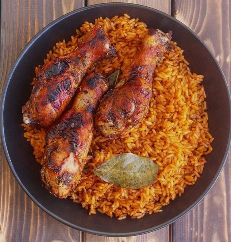 Ghana Jollof Rice With Chicken