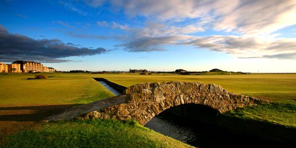 "Top 100 Golf Tours" - St Andrews Old Course Swilcan bridge