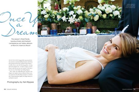 Bridal Beauty for Exquisite Weddings Magazine.  Del Mar Makeup Artist