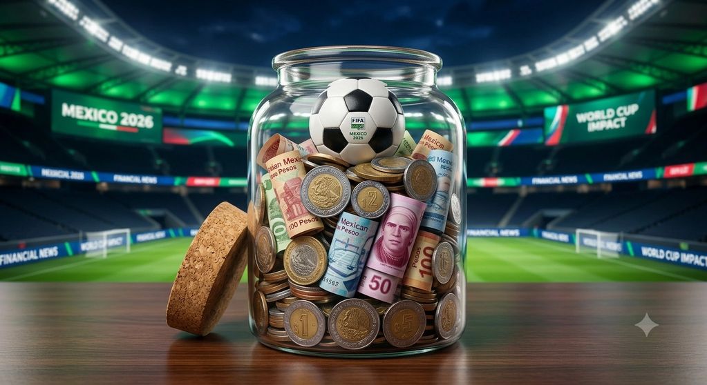 ⚽📈 Mundial genera +$17,500 MDP en México. Sube turismo y consumo local. #GemelosFinancieros