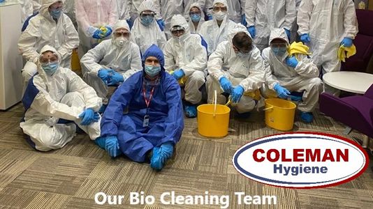 Coleman Cleaning of Lincoln, Lincolnshire Bio Cleaning team and Covid cleaning team.