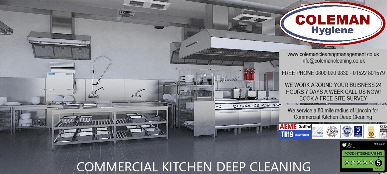 Commercial kitchen deep cleaning service company in Lincoln, Lincolnshire. 