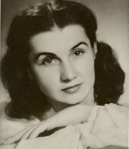 Larissa's picture from the ballet school in Vancouver in 1952