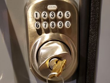 Stay prepared with a storm-ready safe room from Providence Storm Shelters featuring custom locks.