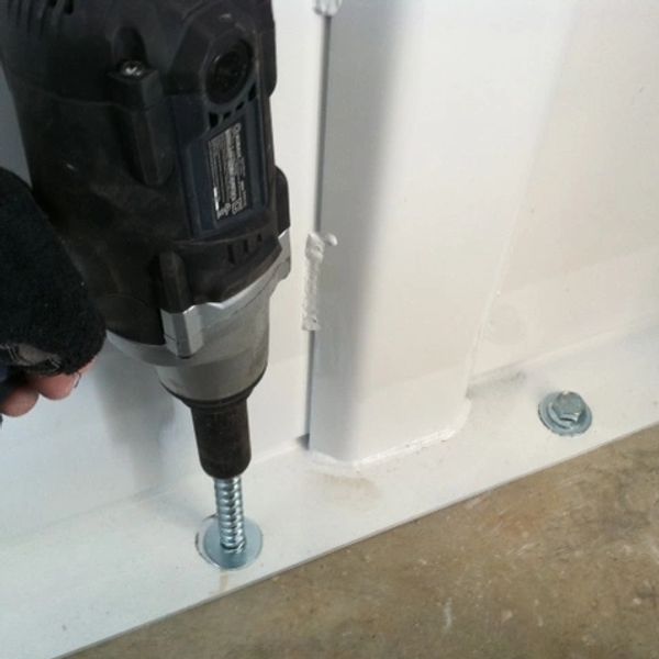 Titen anchors hold your Providence Storm Shelter in place- No tornado will ever move it.