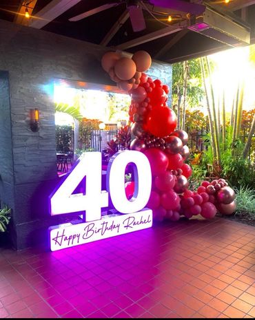 marquee number rental party