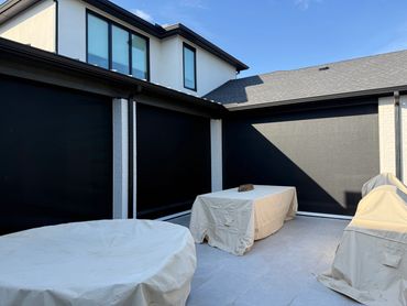 Universal Motion Recessed Pocket Shades 90% Phifer SunTex Screen