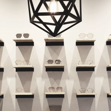 PlusMa Eyewear Feature Wall