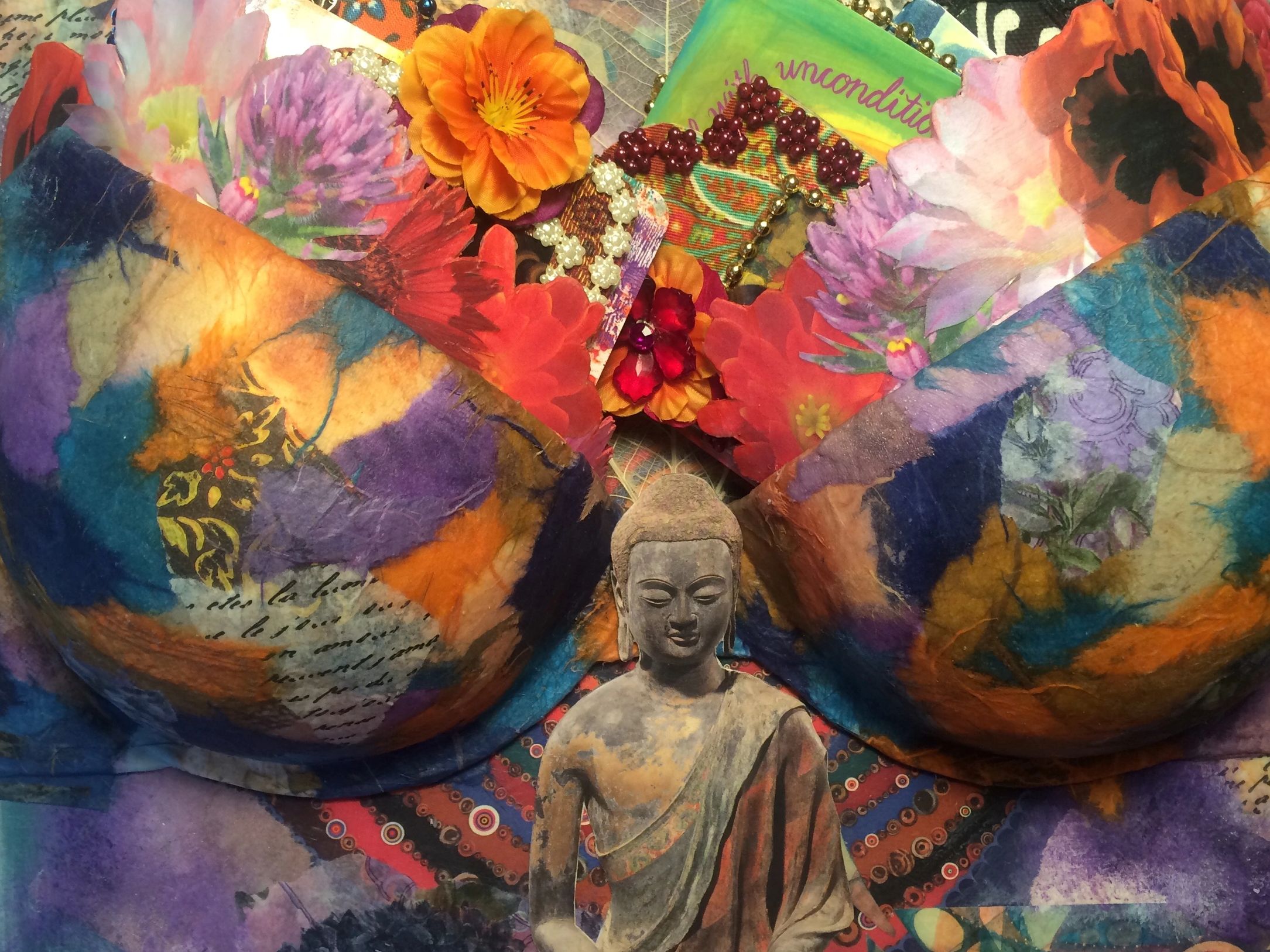 Positive Affirmations, Collage. Donation American Breast Cancer Society