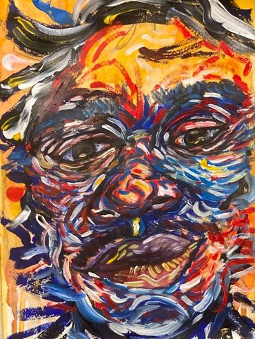 'Milk and honey', 21.7cmx29cm, acrylic, 2025 by Cecily-Rose Ceillam, Guernsey.
@cicirose.art